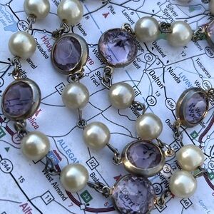 Antique Pearl & Amethyst Necklace